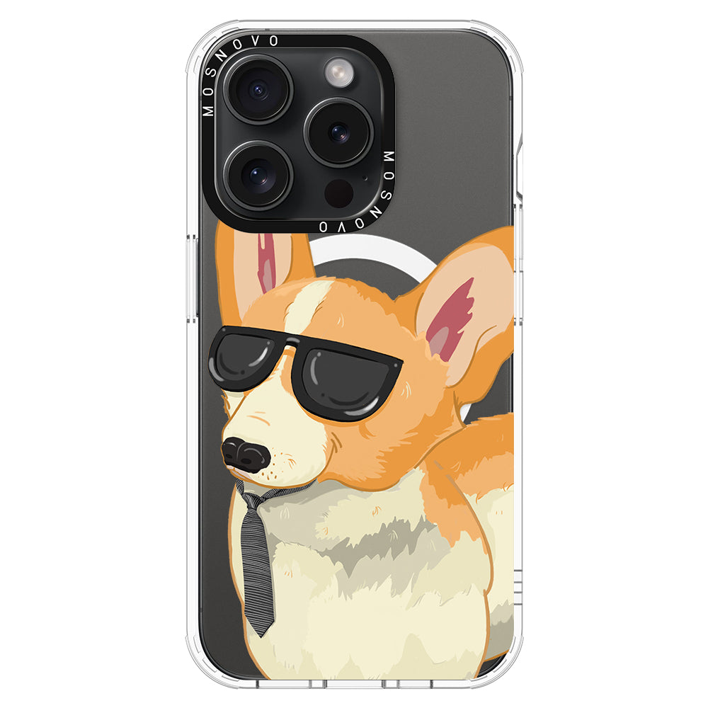 Fluffy Corgi Phone Case - iPhone 15 Pro Case - MOSNOVO