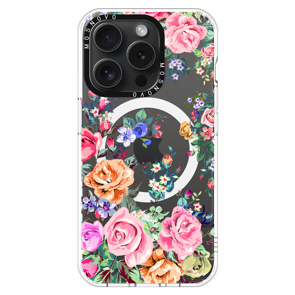 Flower Garden Phone Case - iPhone 15 Pro Case - MOSNOVO