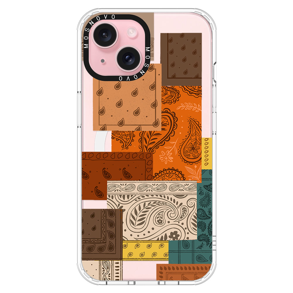 Vintage Paisley Phone Case - iPhone 15 Plus Case - MOSNOVO