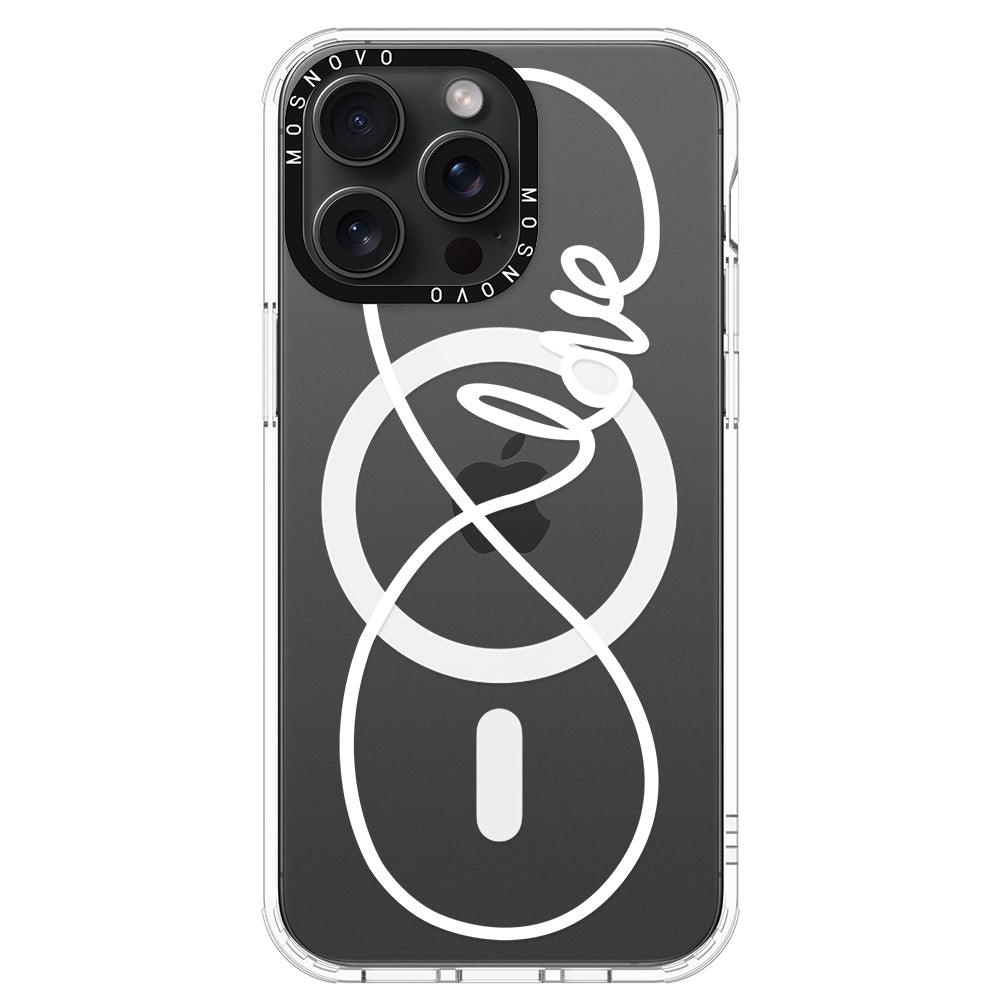 Infinity Love Phone Case - iPhone 15 Pro Max Case - MOSNOVO