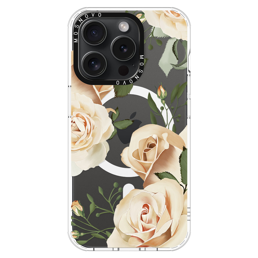 Champagne Roses Phone Case - iPhone 15 Pro Case - MOSNOVO