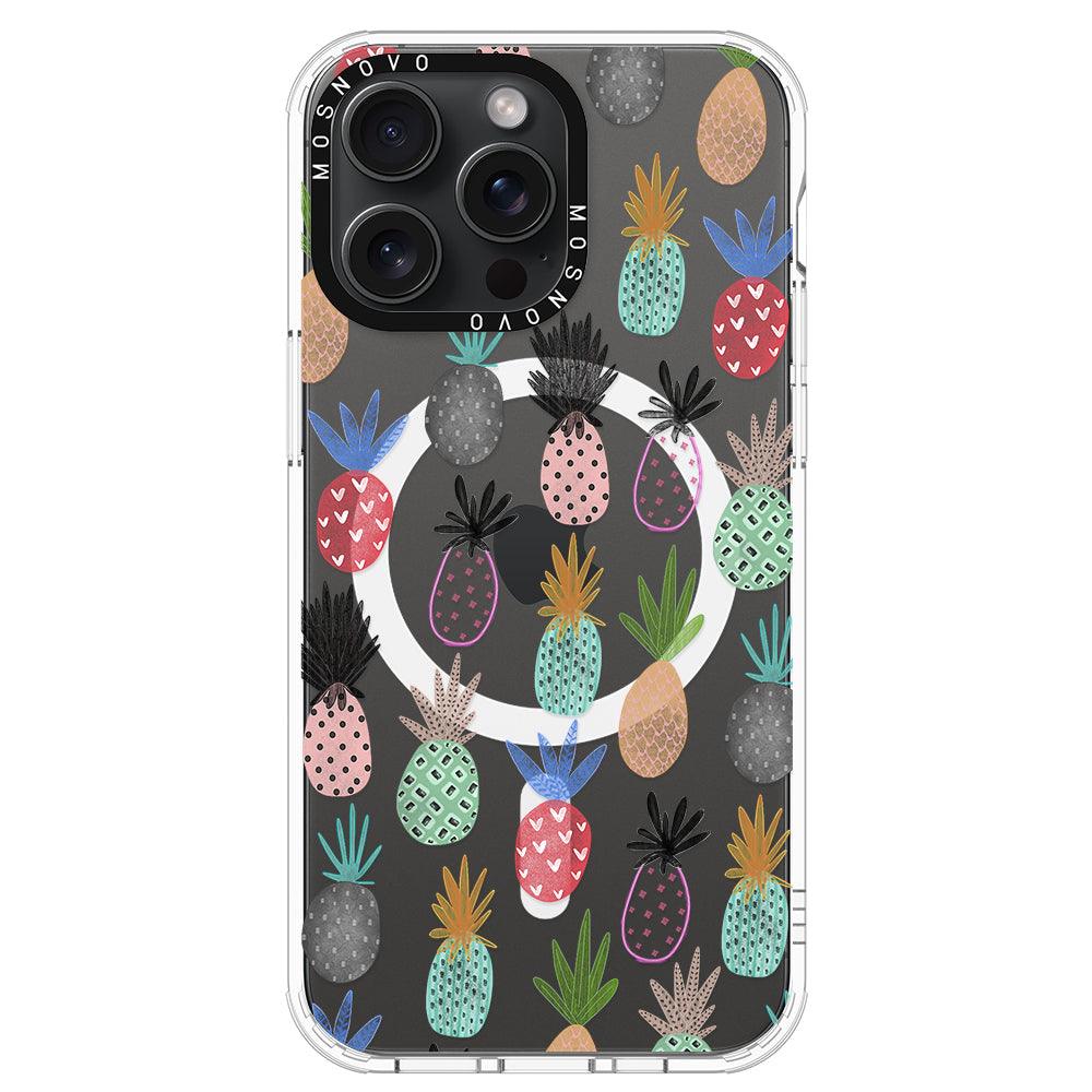 Cute Pineapple Phone Case - iPhone 15 Pro Max Case - MOSNOVO