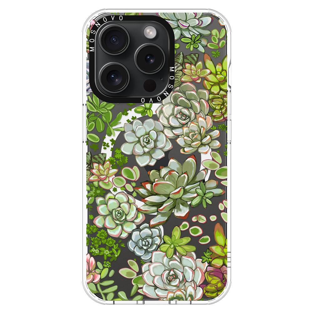 Succulent Phone Case - iPhone 15 Pro Case - MOSNOVO