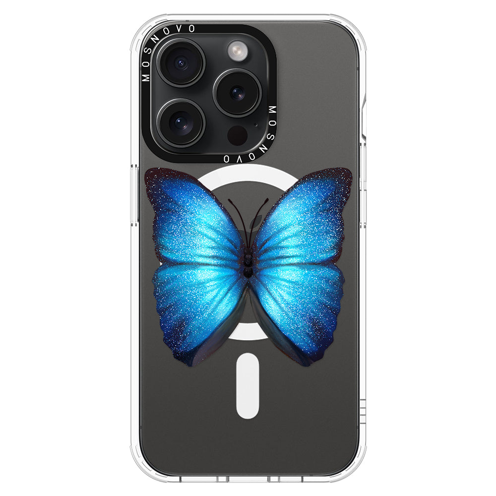 Shimmering Butterfly Phone Case - iPhone 15 Pro Case - MOSNOVO