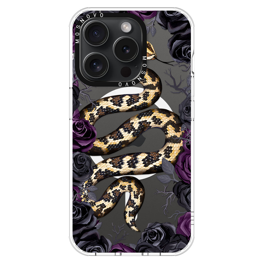 Secret Snake Garden Phone Case - iPhone 15 Pro Case - MOSNOVO