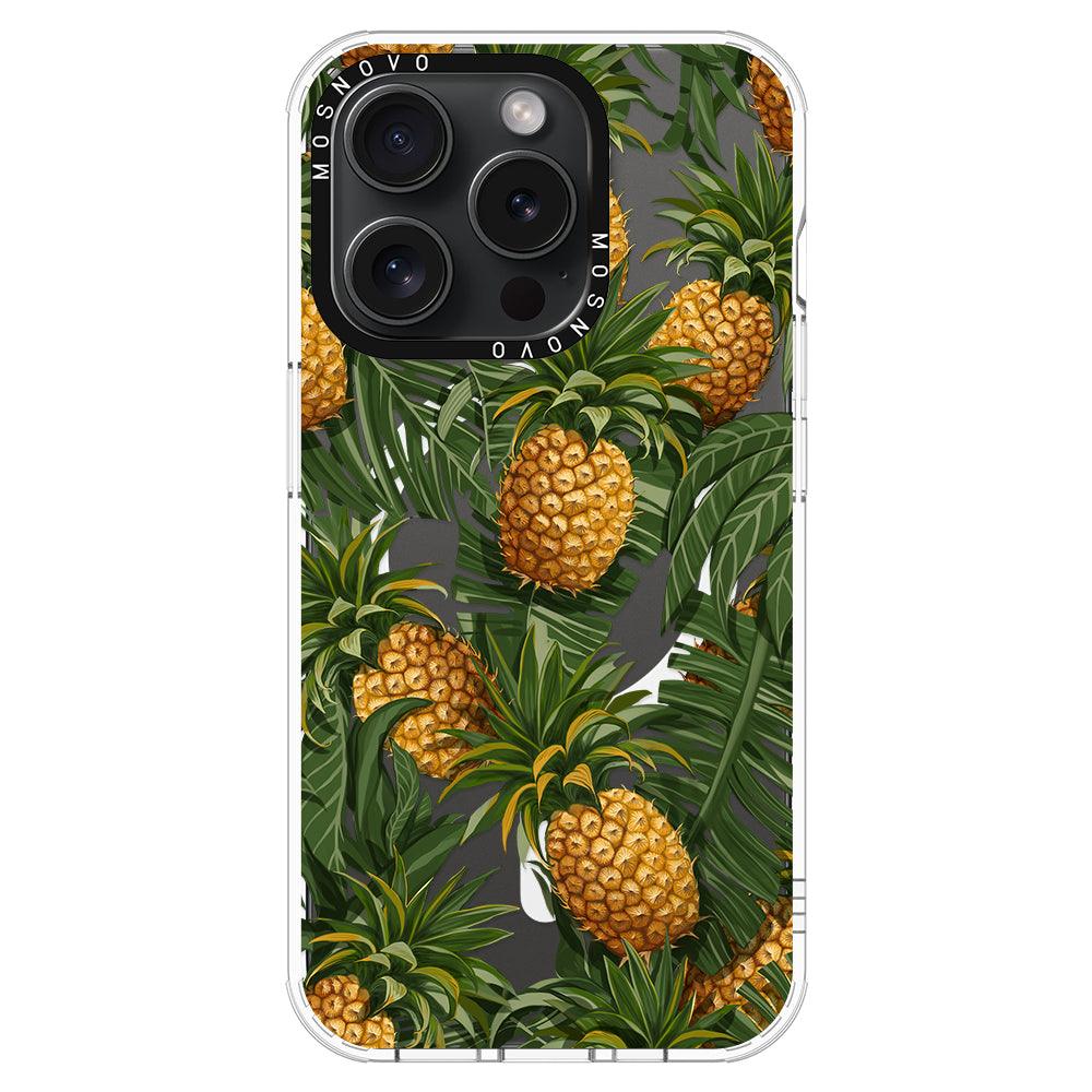 Pineapple Botany Phone Case - iPhone 15 Pro Case - MOSNOVO