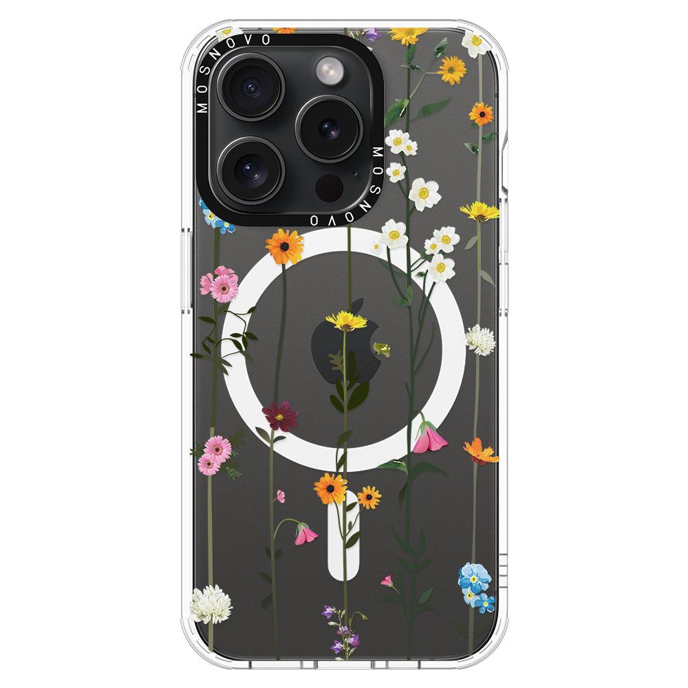 Wildflowers Phone Case - iPhone 15 Pro Case - MOSNOVO