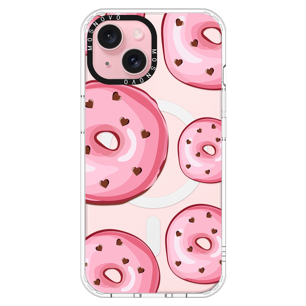 Pink Donuts Phone Case - iPhone 15 Case - MOSNOVO