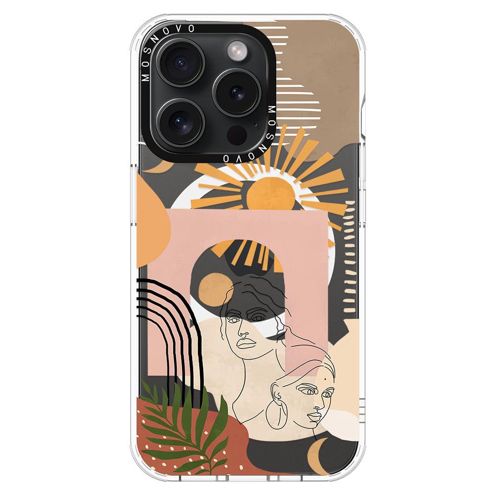 Modern Collage Art Phone Case - iPhone 15 Pro Case - MOSNOVO