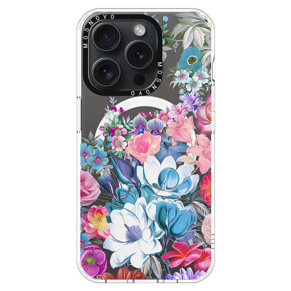 Magnolia Flower Phone Case - iPhone 15 Pro Case - MOSNOVO