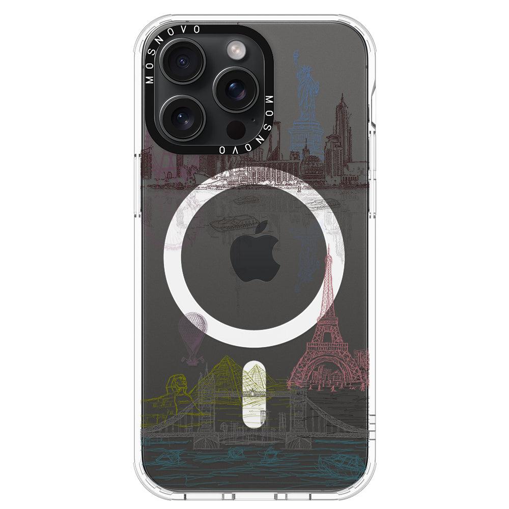 The World City Phone Case - iPhone 15 Pro Max Case - MOSNOVO