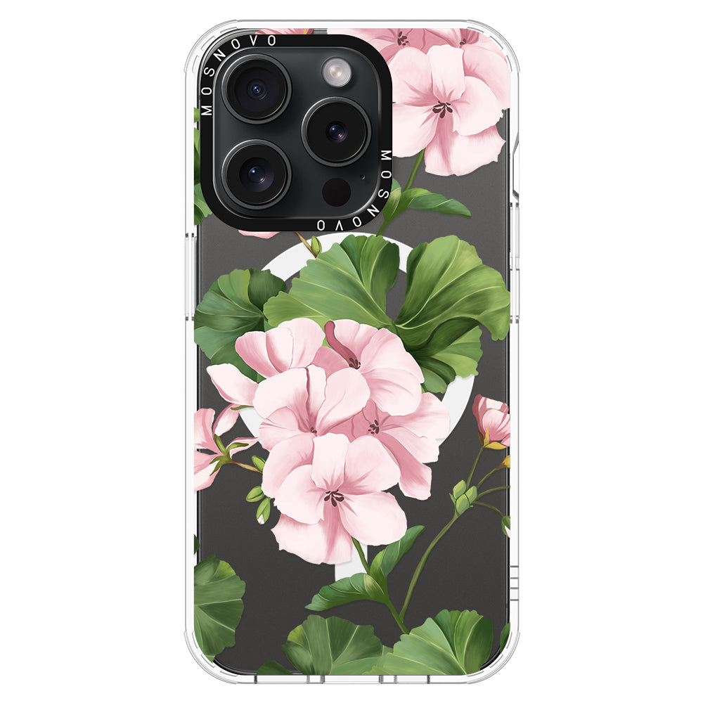 Geranium Phone Case - iPhone 15 Pro Case - MOSNOVO