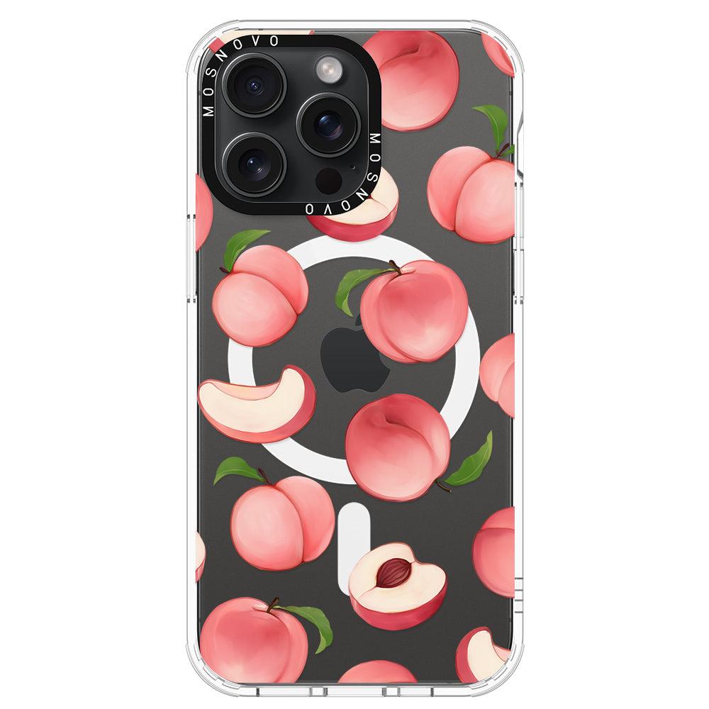 Cute Peach Phone Case - iPhone 15 Pro Max Case - MOSNOVO