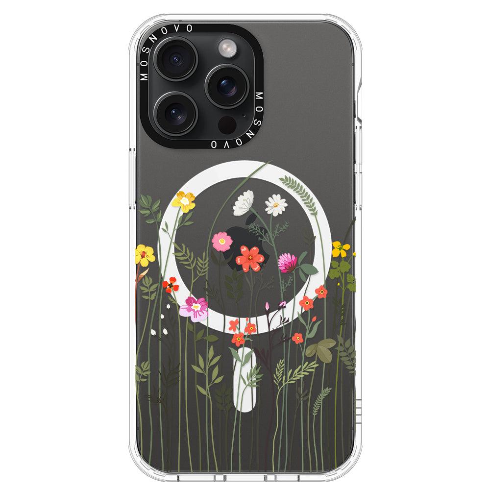 Spring Wildflower Phone Case - iPhone 15 Pro Max Case - MOSNOVO