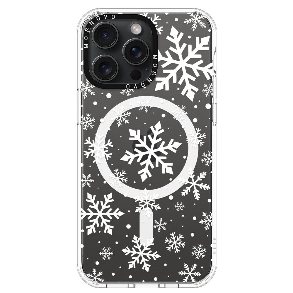 Snowflake Phone Case - iPhone 15 Pro Max Case - MOSNOVO