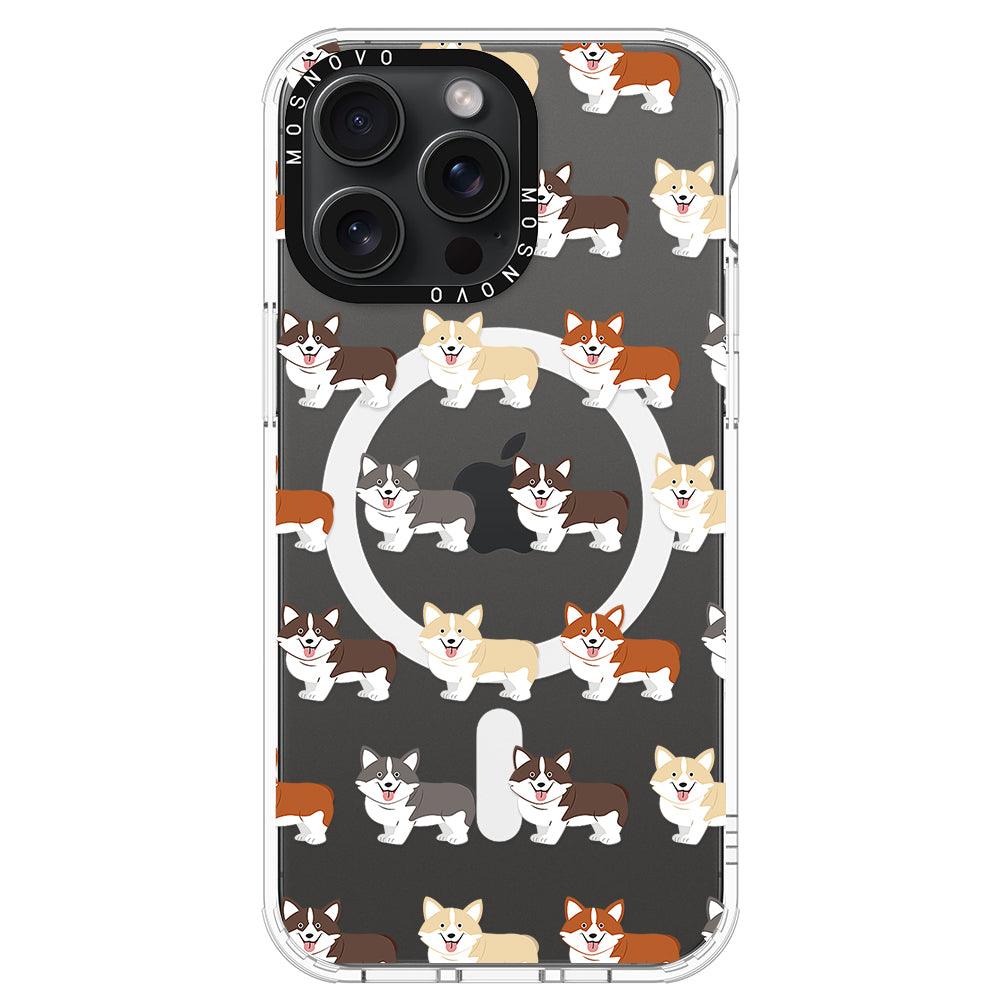 Cute Corgi Phone Case - iPhone 15 Pro Max Case - MOSNOVO