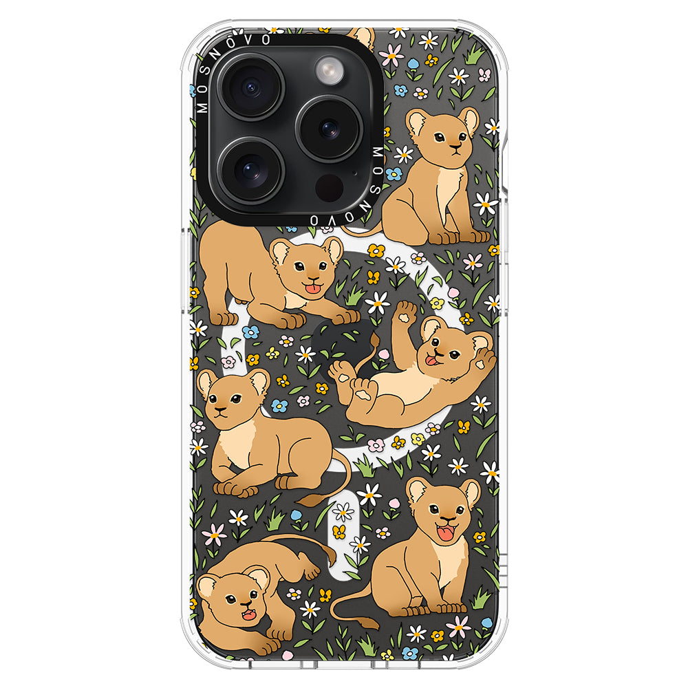 Cute Lion Phone Case - iPhone 15 Pro Case - MOSNOVO