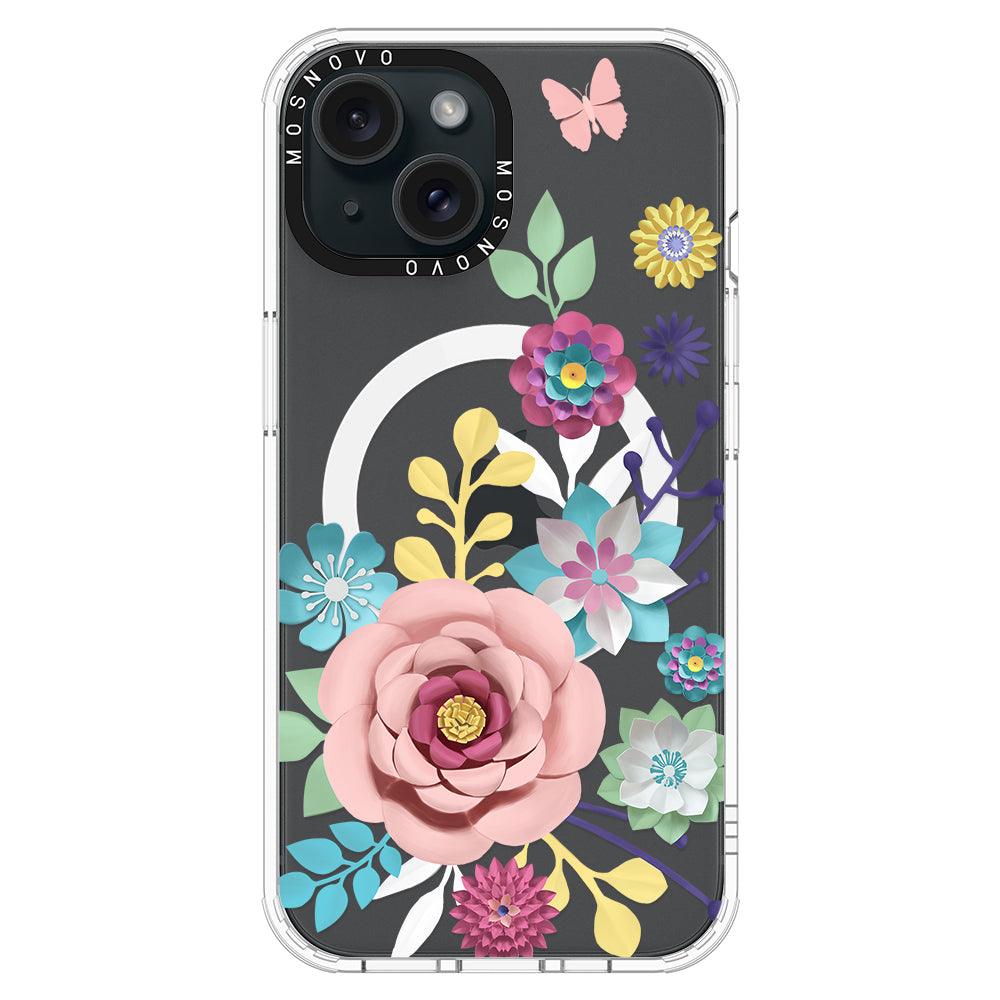 3D Floral Phone Case - iPhone 15 Plus Case - MOSNOVO