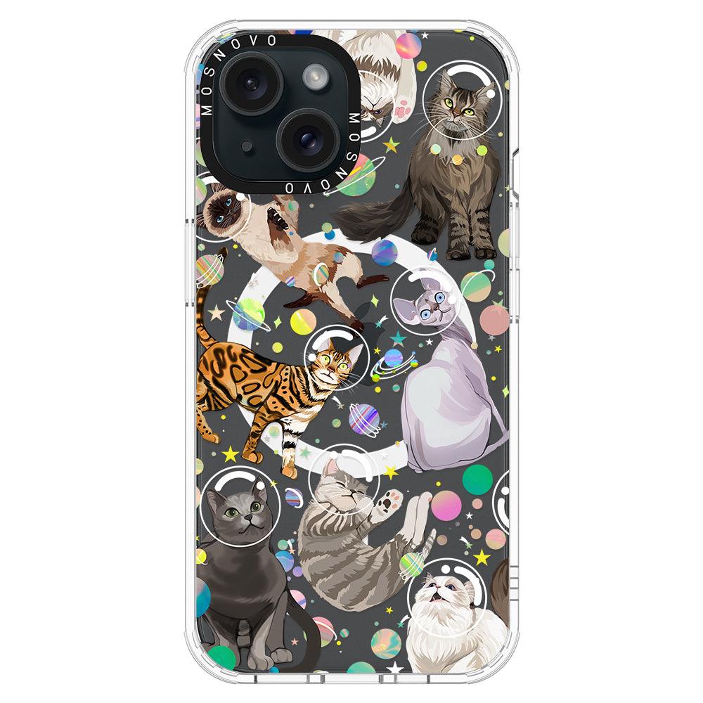 Space Cat Phone Case - iPhone 15 Case - MOSNOVO