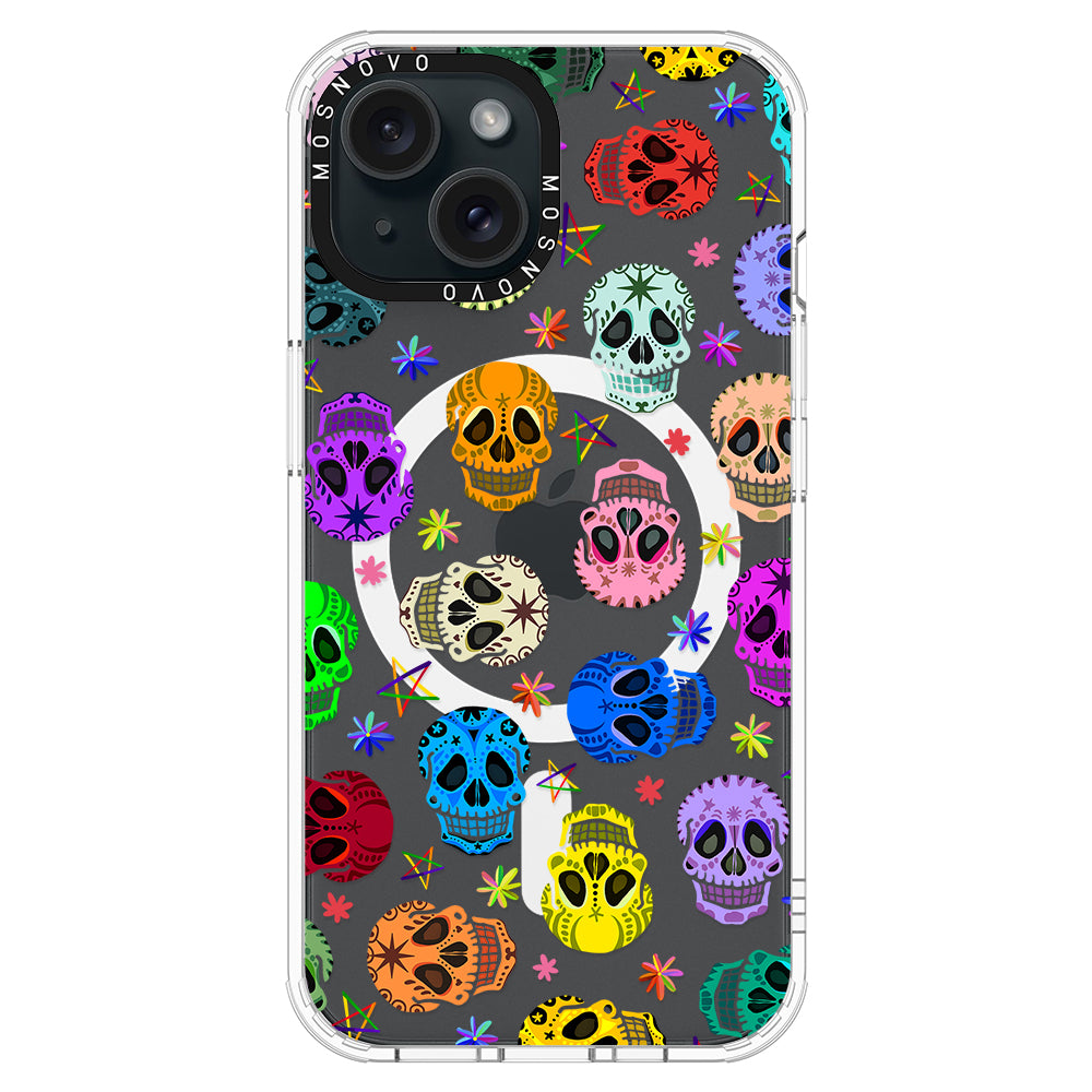 Skull Phone Case - iPhone 15 Plus Case - MOSNOVO