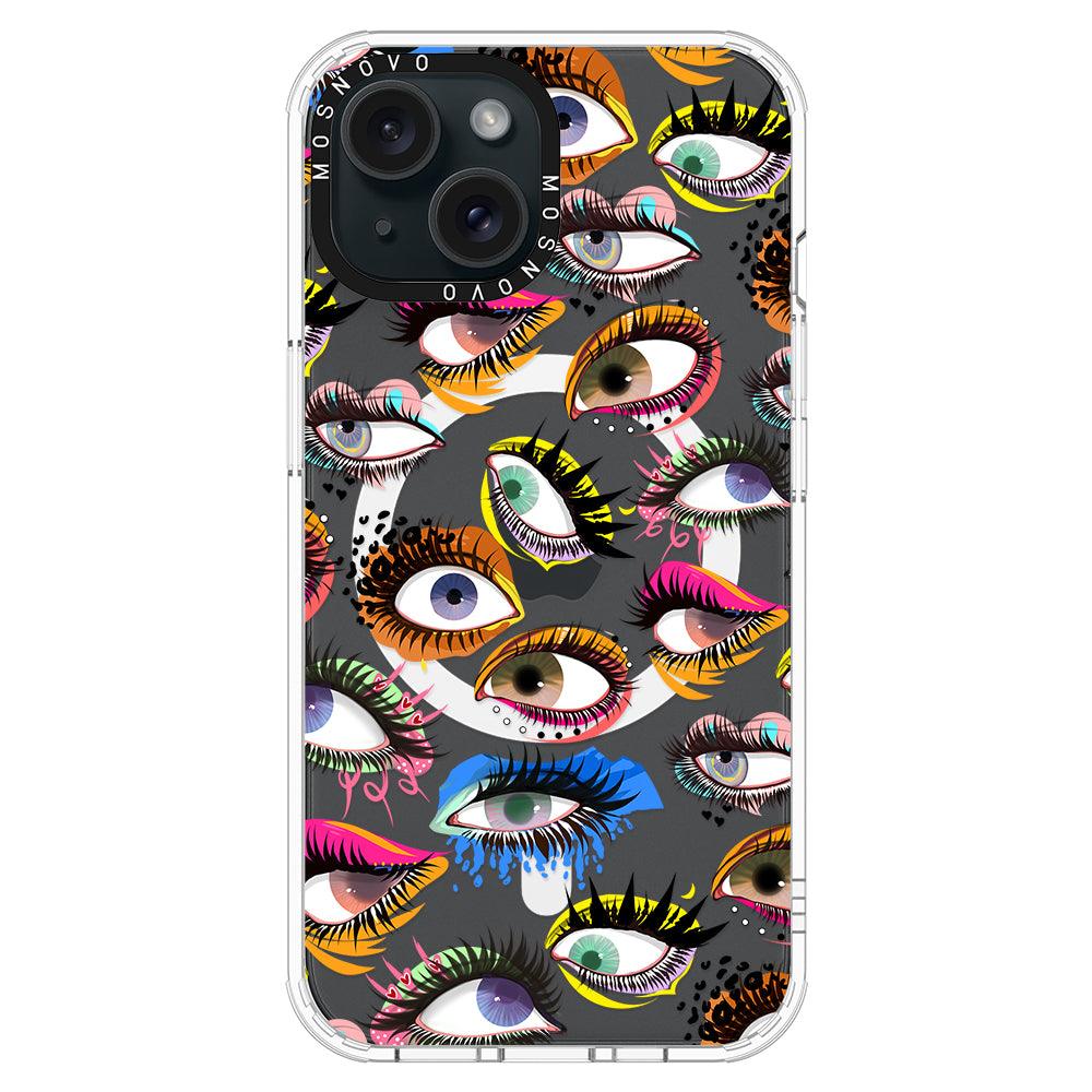 Eyes Phone Case - iPhone 15 Case - MOSNOVO