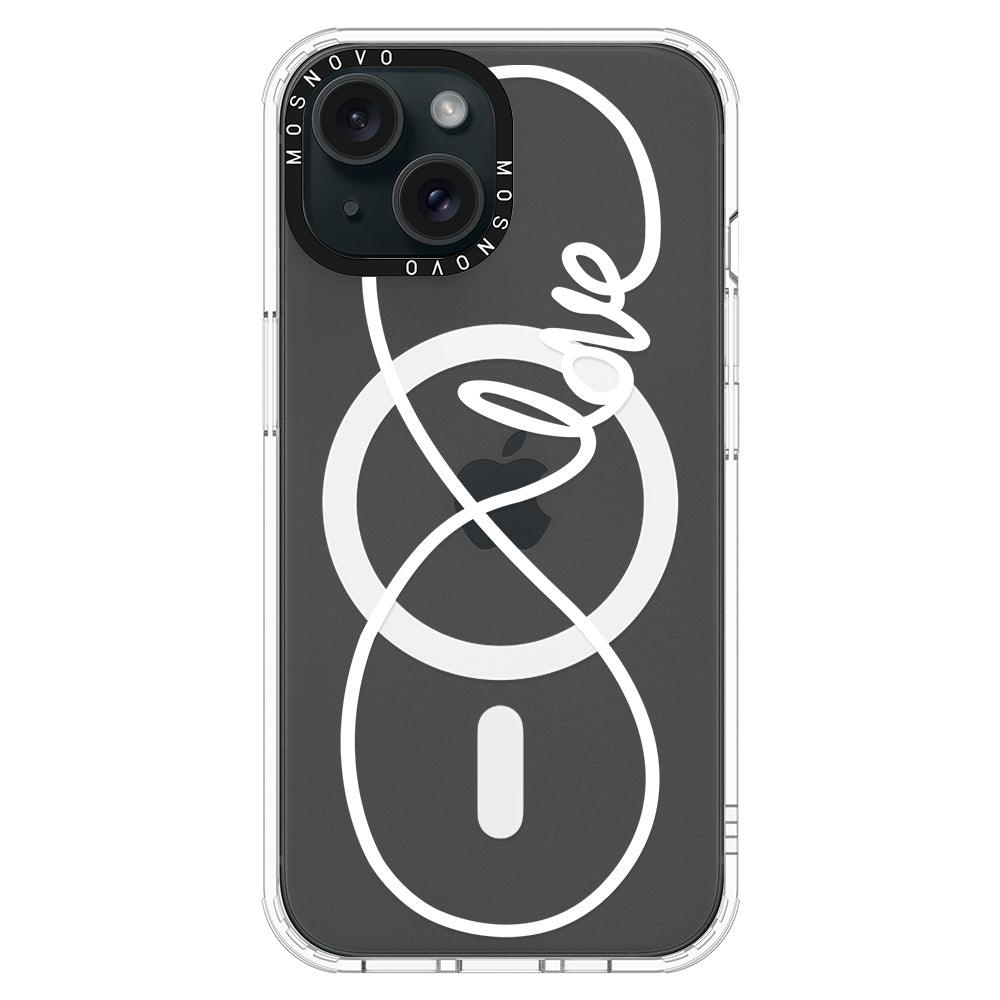 Infinity Love Phone Case - iPhone 15 Plus Case - MOSNOVO