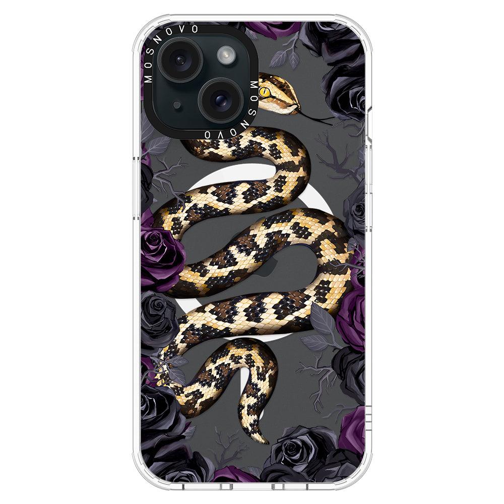 Secret Snake Garden Phone Case - iPhone 15 Plus Case - MOSNOVO