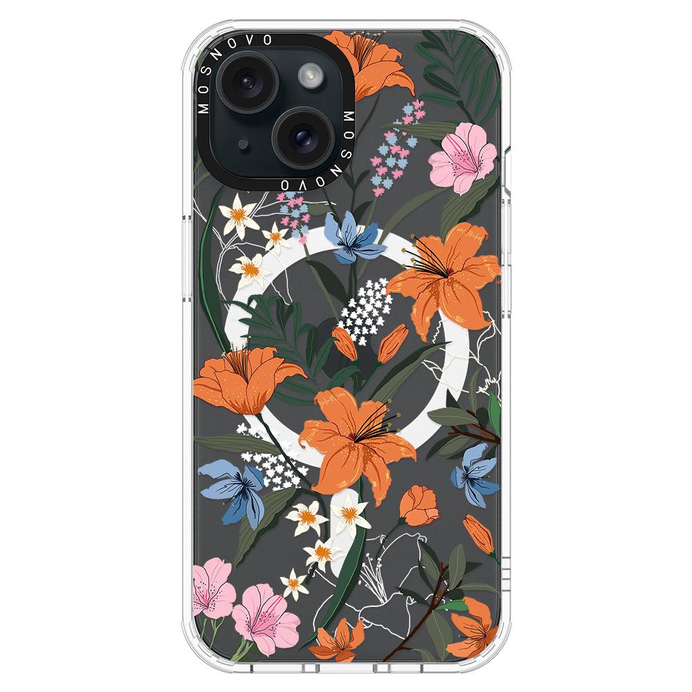 Lily Garden Phone Case - iPhone 15 Case - MOSNOVO