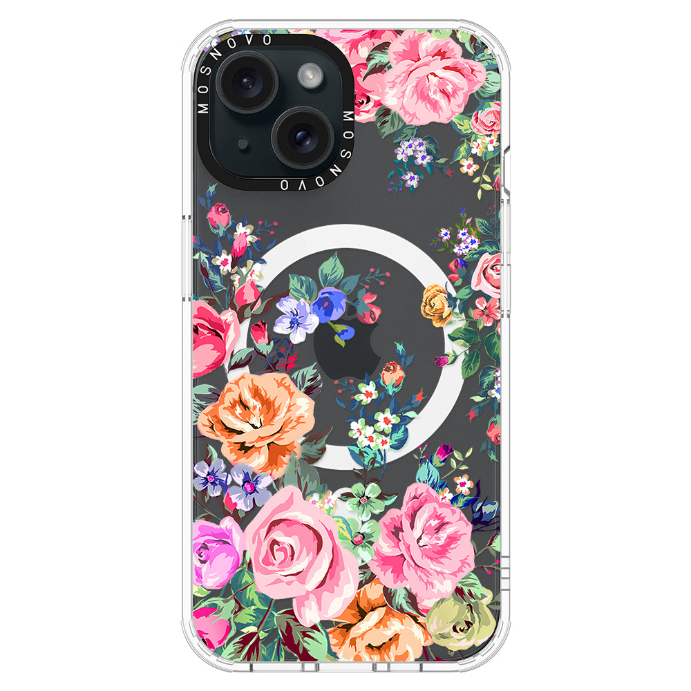 Flower Garden Phone Case - iPhone 15 Case - MOSNOVO