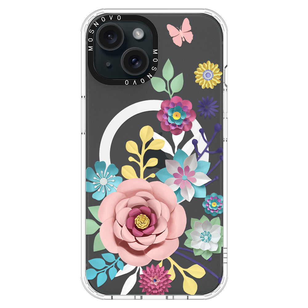 3D Floral Phone Case - iPhone 15 Case - MOSNOVO