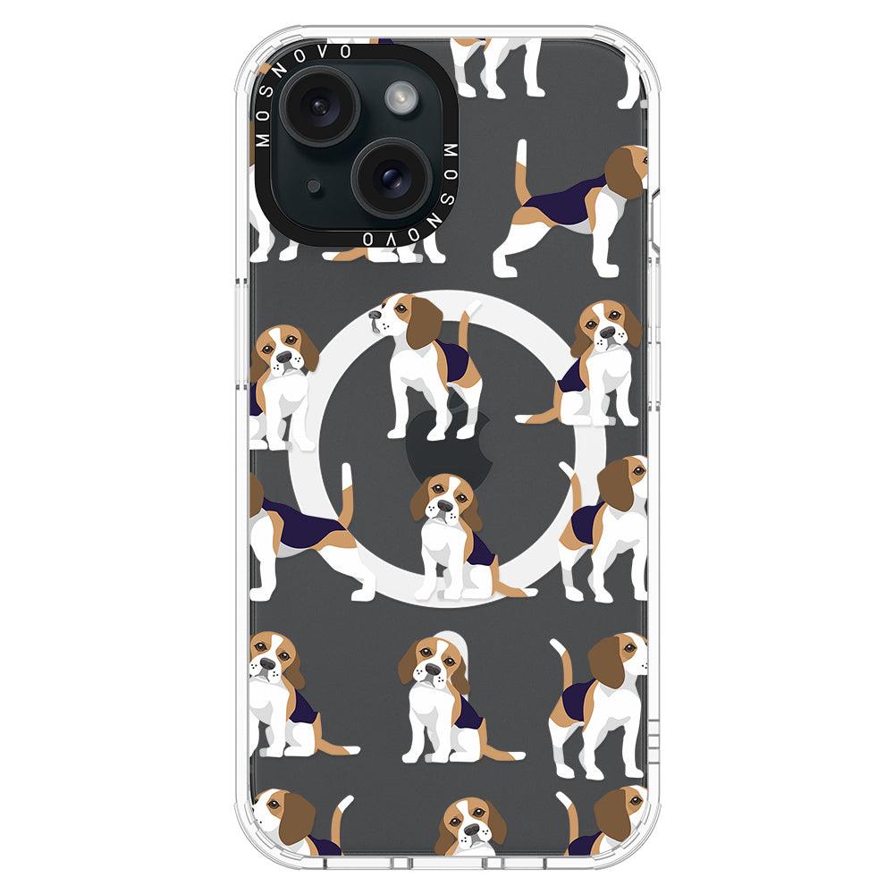 Cute Beagles Phone Case - iPhone 15 Plus Case - MOSNOVO