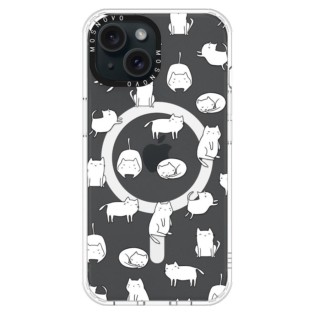 Cute Cats Phone Case - iPhone 15 Case - MOSNOVO