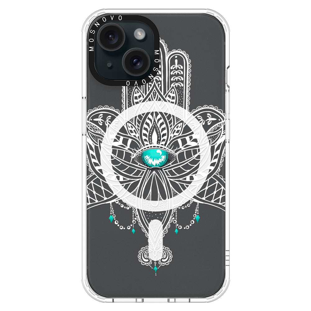 Hamsa Hand Phone Case - iPhone 15 Case - MOSNOVO