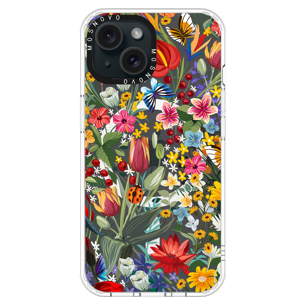 In The Garden Phone Case - iPhone 15 Case - MOSNOVO