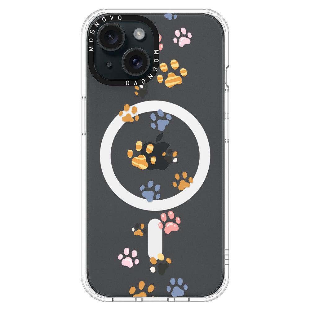 Colorful Paw Phone Case - iPhone 15 Case - MOSNOVO