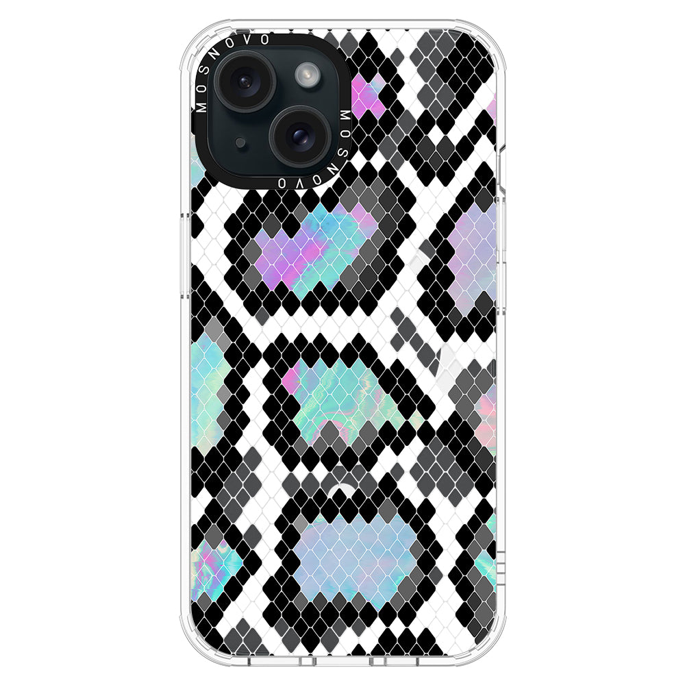 Aurora Snake Print Phone Case - iPhone 15 Case - MOSNOVO