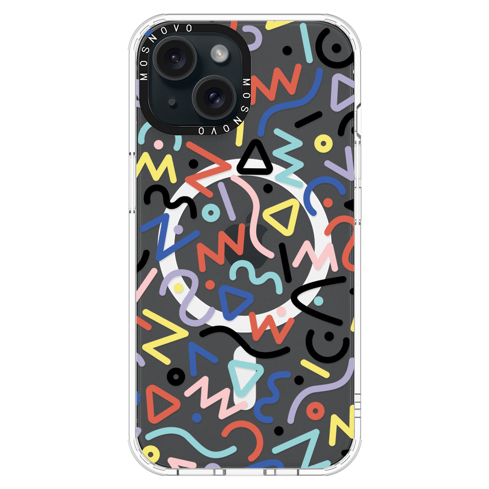 Doodle Art Phone Case - iPhone 15 Plus Case - MOSNOVO