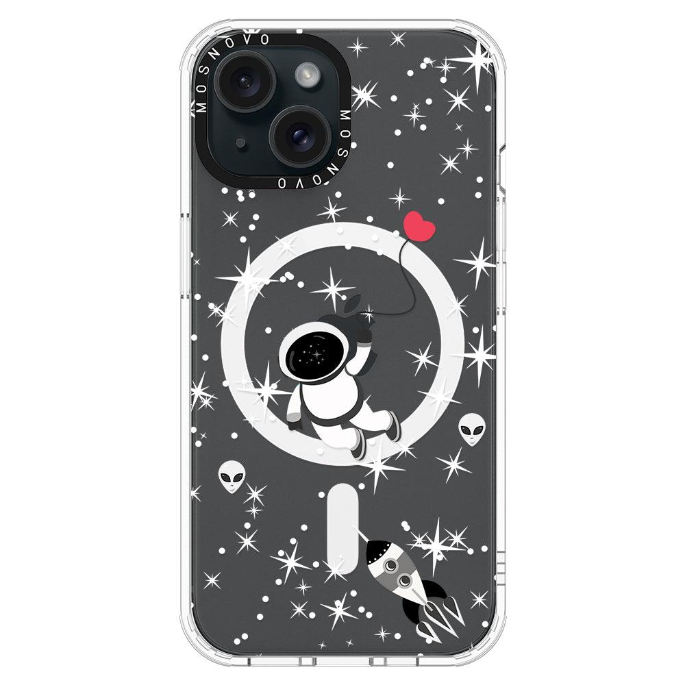 In Space Phone Case - iPhone 15 Case Clear With Magsafe