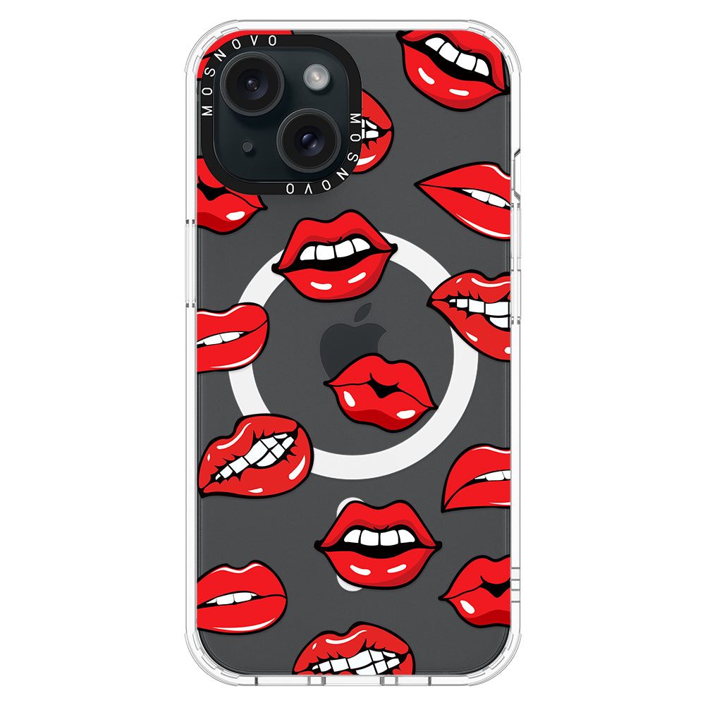 Hot Lips Phone Case - iPhone 15 Case - MOSNOVO