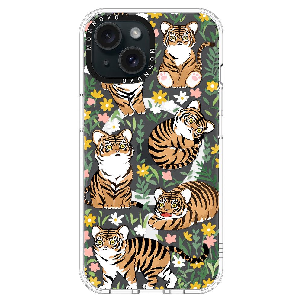 Cute Tiger Phone Case - iPhone 15 Plus Case - MOSNOVO