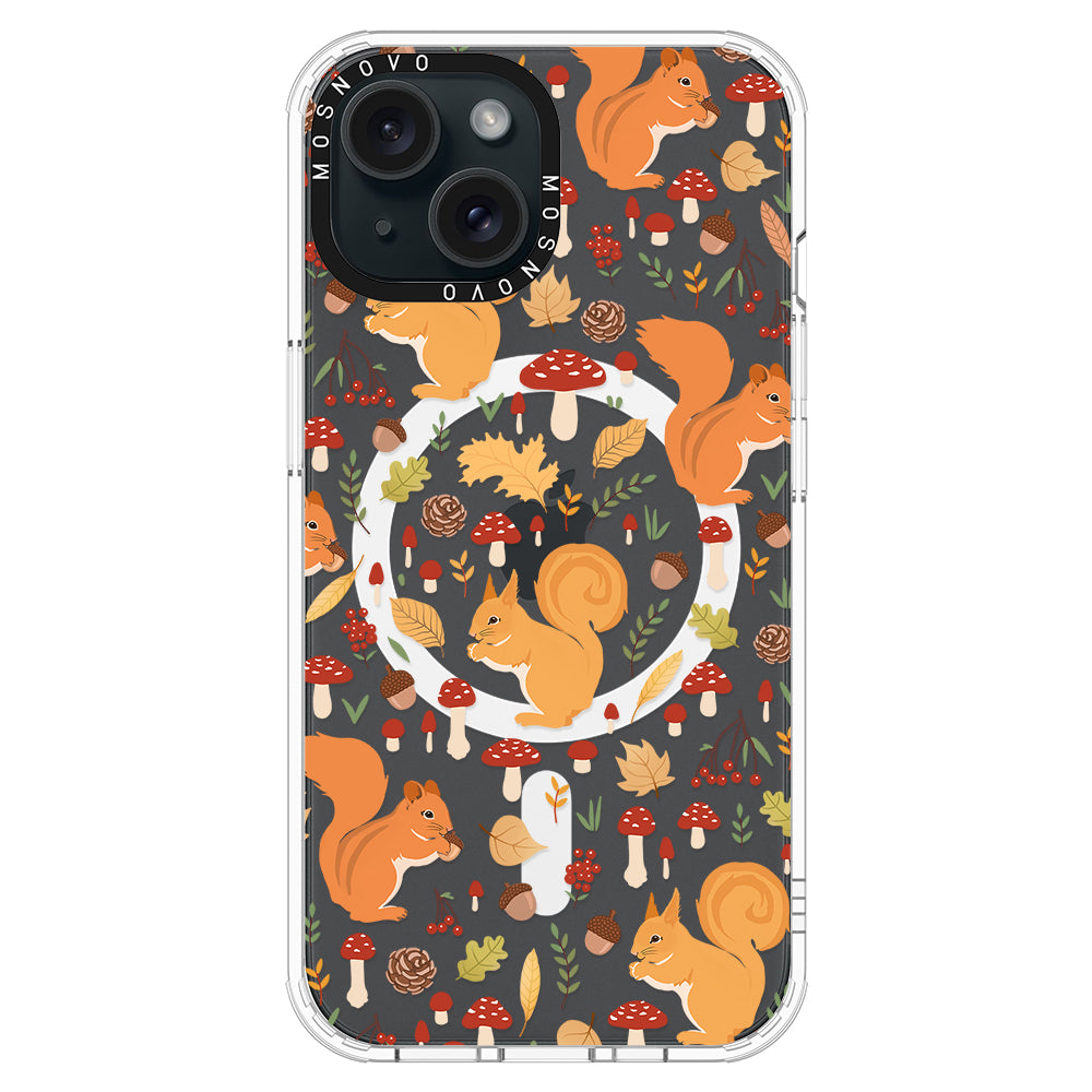 Autumn Squirrel Phone Case - iPhone 15 Plus Case - MOSNOVO