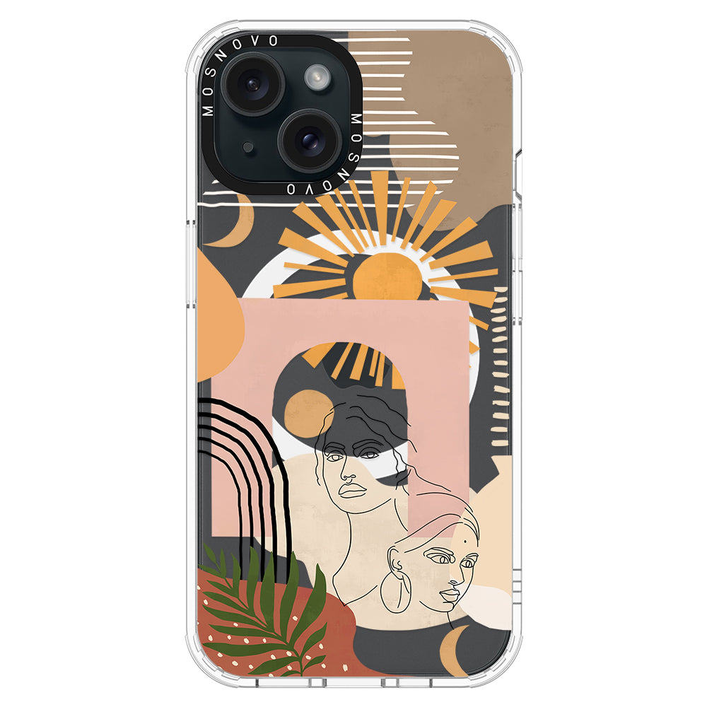 Modern Collage Art Phone Case - iPhone 15 Case - MOSNOVO