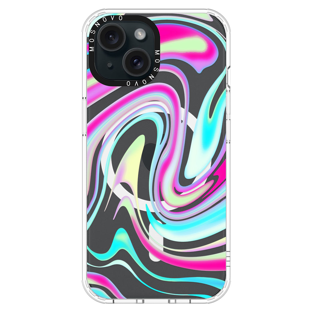 Psychedelic Swirls Phone Case - iPhone 15 Plus Case - MOSNOVO