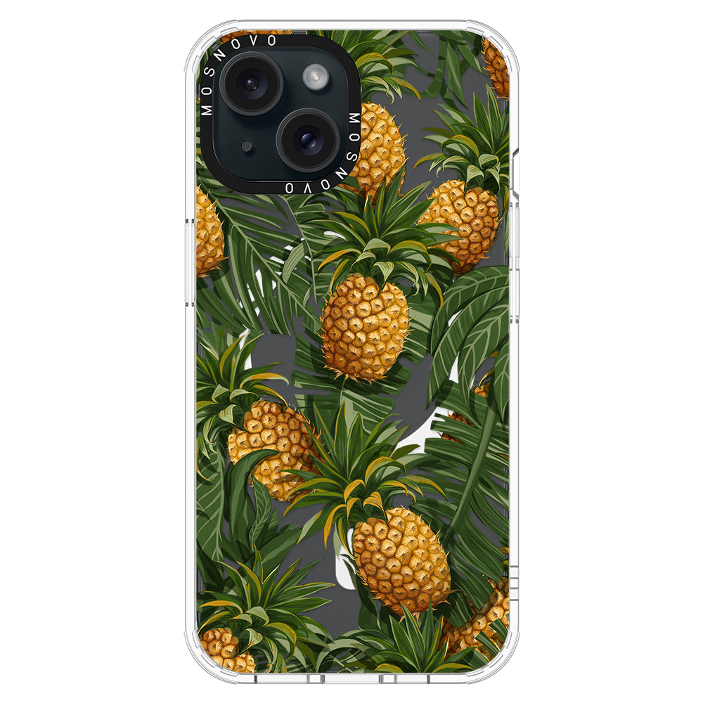 Pineapple Botany Phone Case - iPhone 15 Case - MOSNOVO