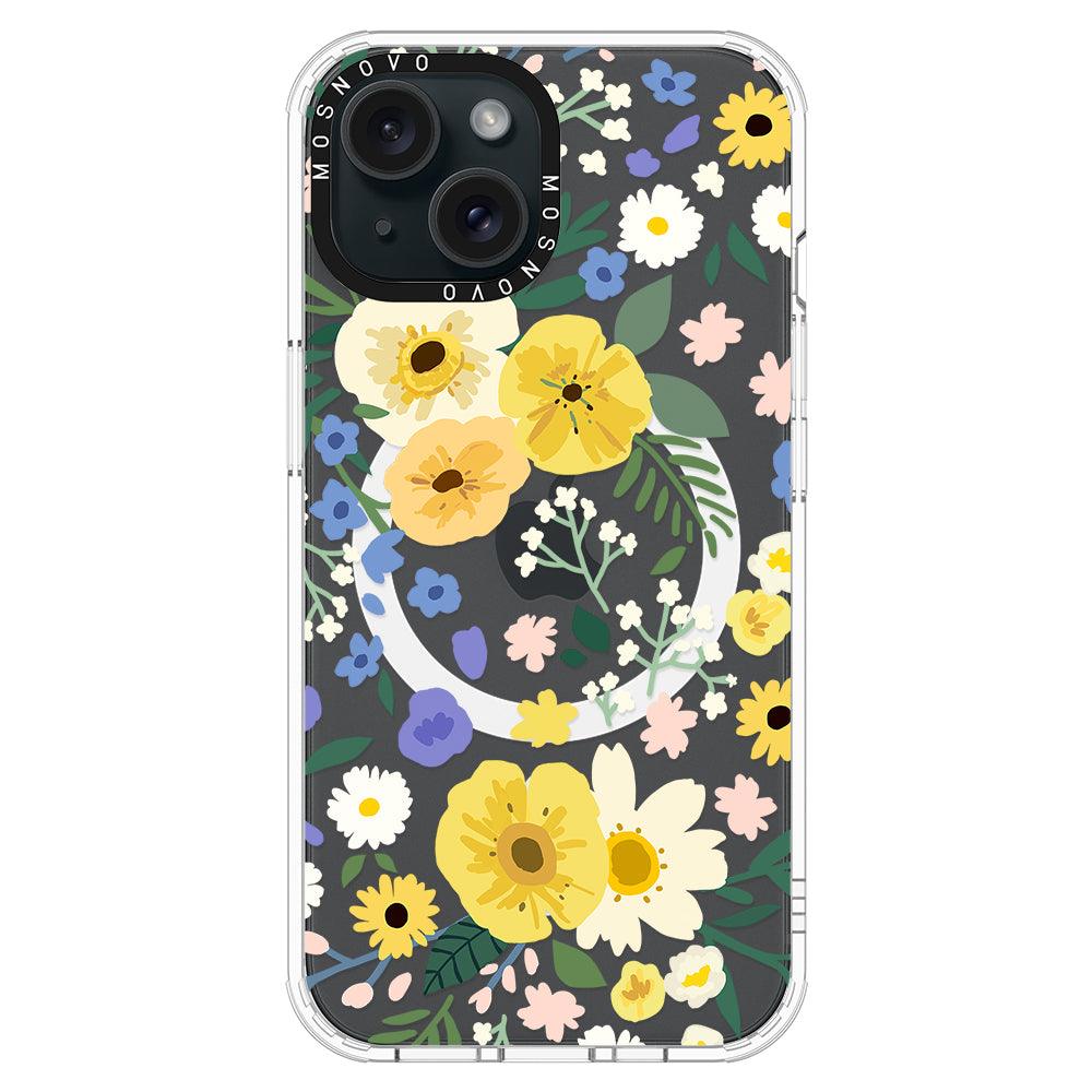 Spring Wild Floral Phone Case - iPhone 15 Plus Case - MOSNOVO