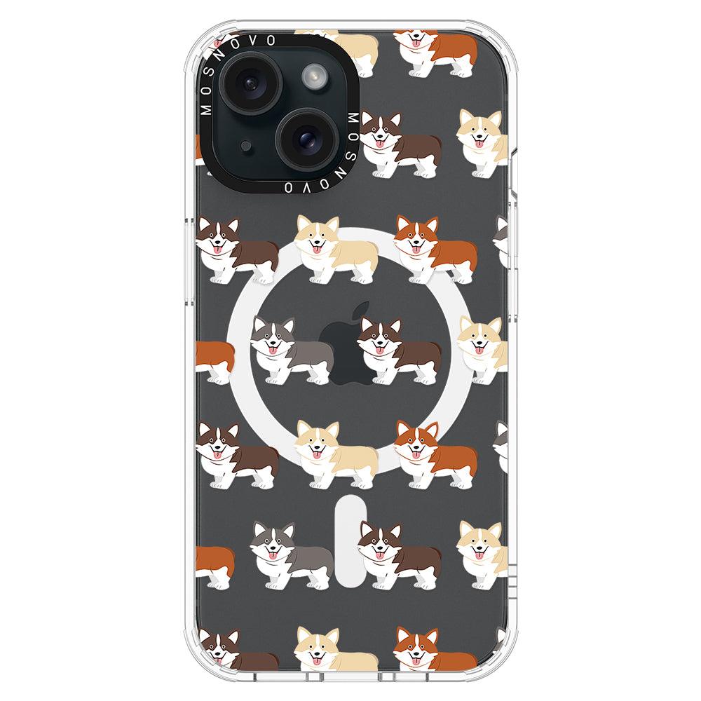 Cute Corgi Phone Case - iPhone 15 Plus Case - MOSNOVO