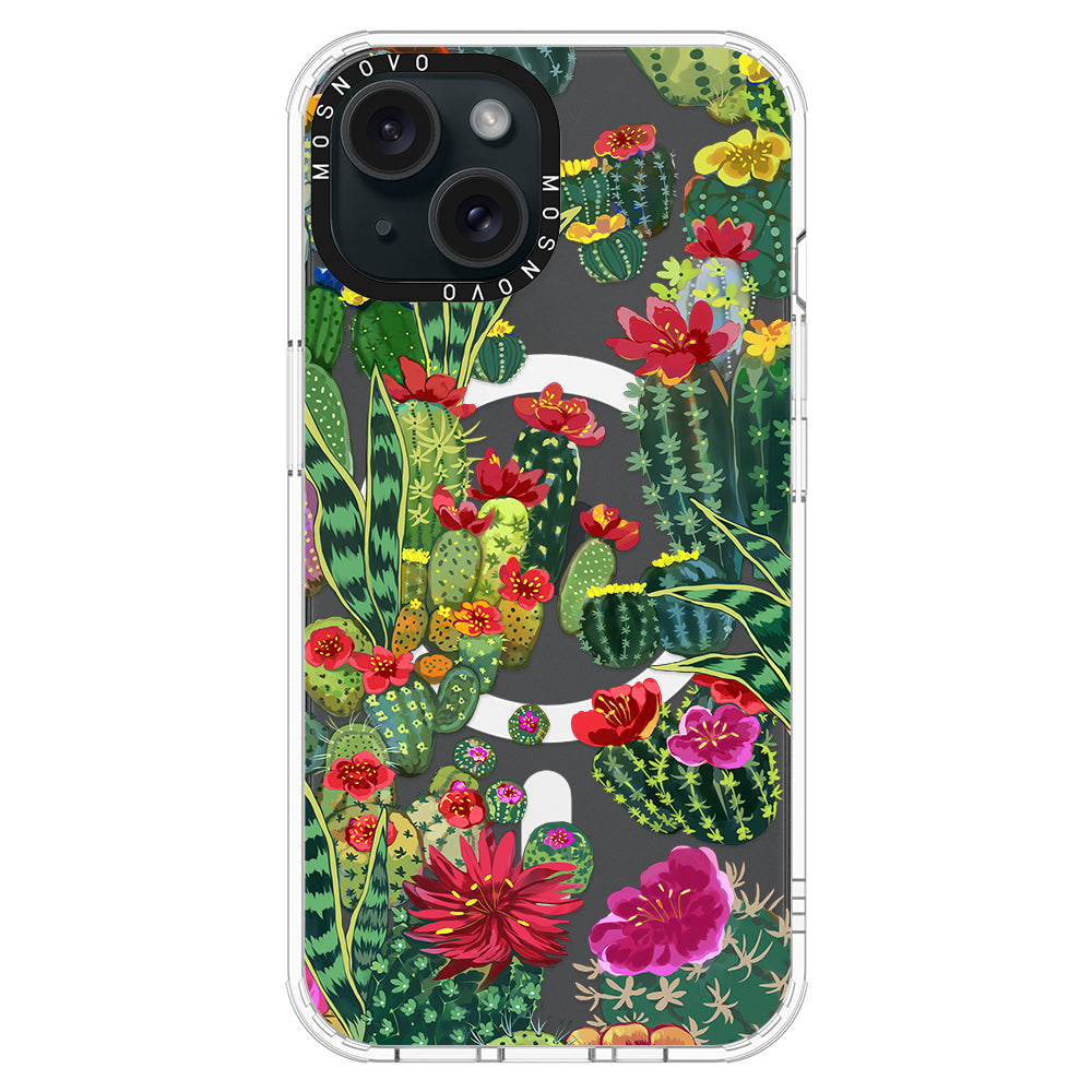 Cactus Garden Phone Case - iPhone 15 Case - MOSNOVO