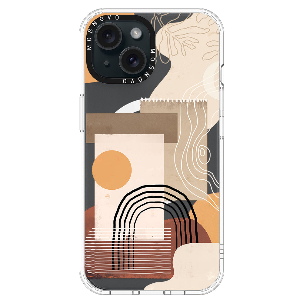 Minimalist Abstract Art Phone Case - iPhone 15 Plus Case - MOSNOVO