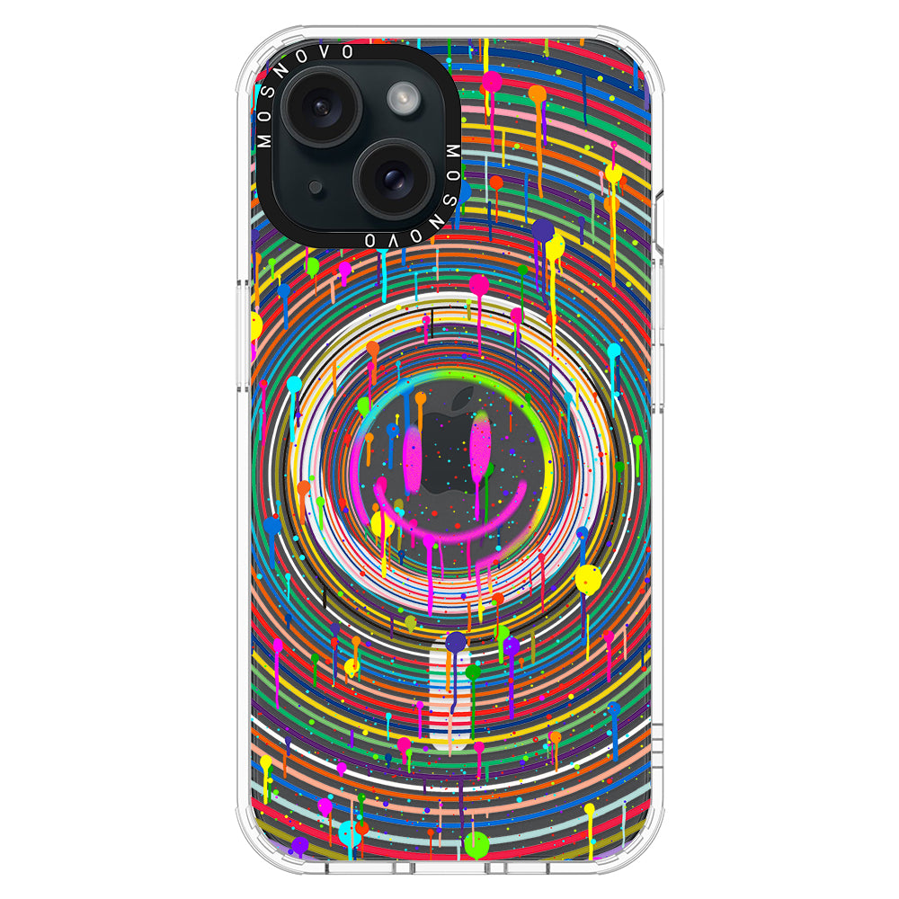 Dripping Smile Art Phone Case - iPhone 15 Plus Case - MOSNOVO