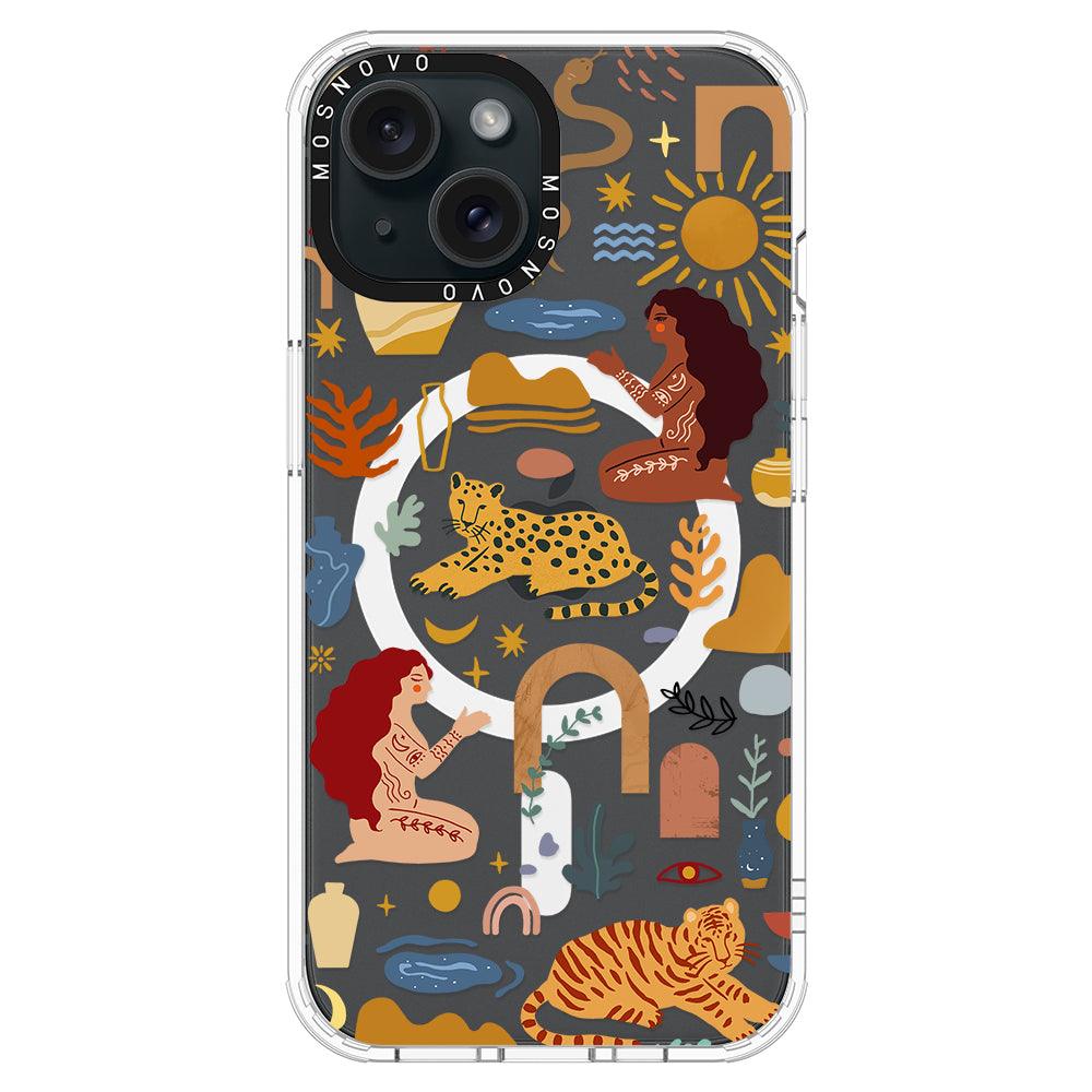 Stay Wild Phone Case - iPhone 15 Case Clear With Magsafe